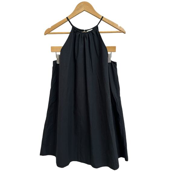Babaton Savile Poplin mini halter black dress size Medium - Picture 1 of 6